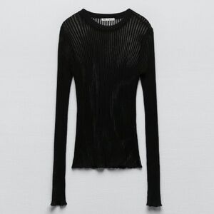 ZARA sheer top